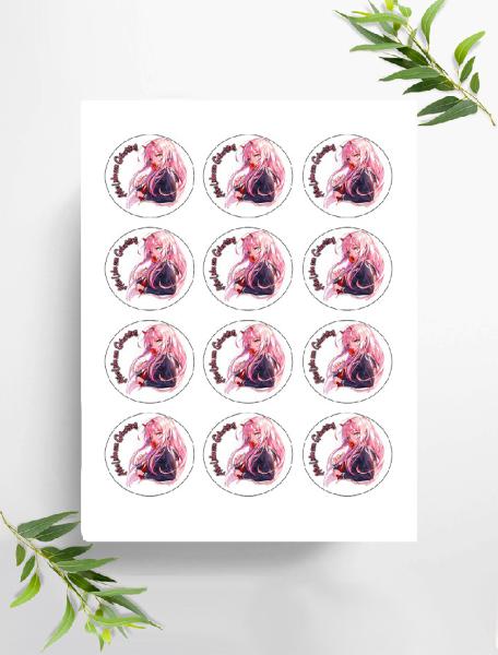 Anime Manga  Muffinaufleger, Ø ca. 6 cm, 0863x